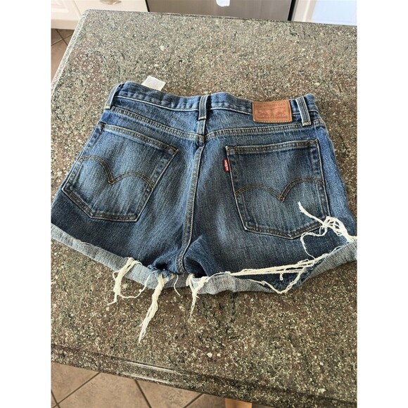 Levi's White Oak Cone Denim Button-Fly Jean Shorts‎ Size  30 dark wash - Picture 4 of 10